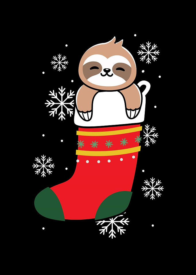 Sloth Christmas Day