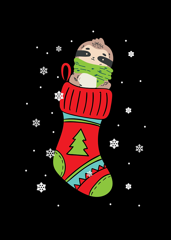 Sloth Christmas Day