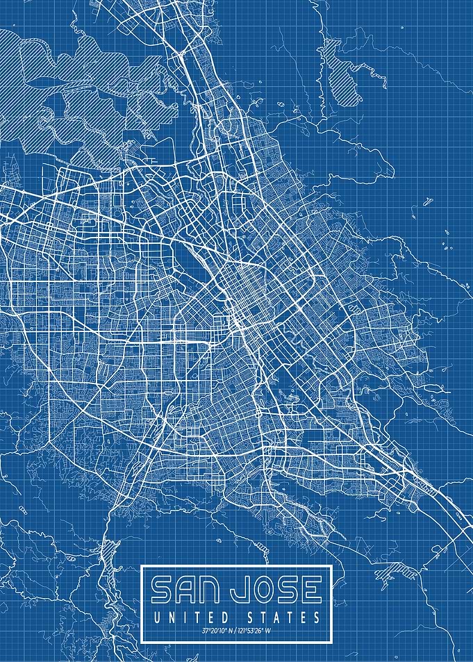 San Jose Map Blueprint