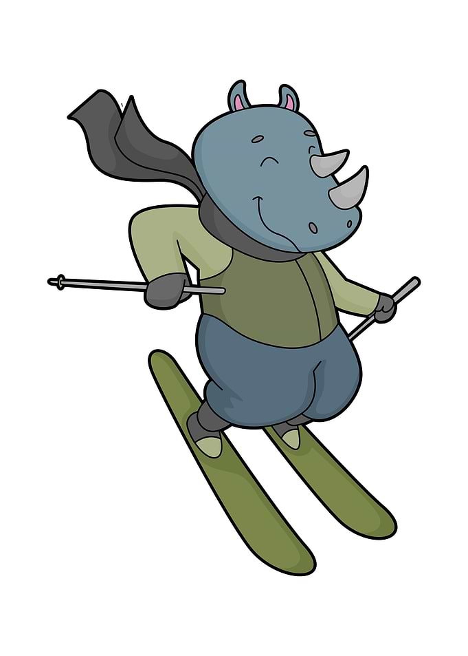 Rhino Ski Skier