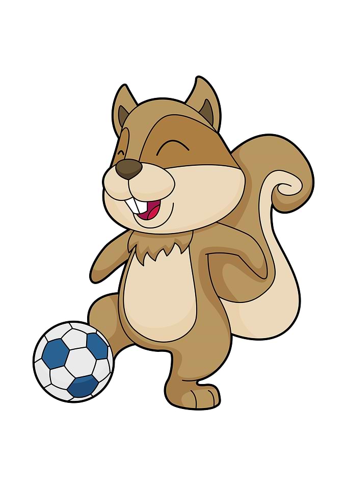 Squirrel Soccer Sports