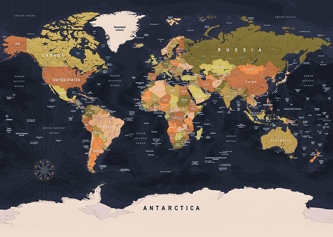Political world map