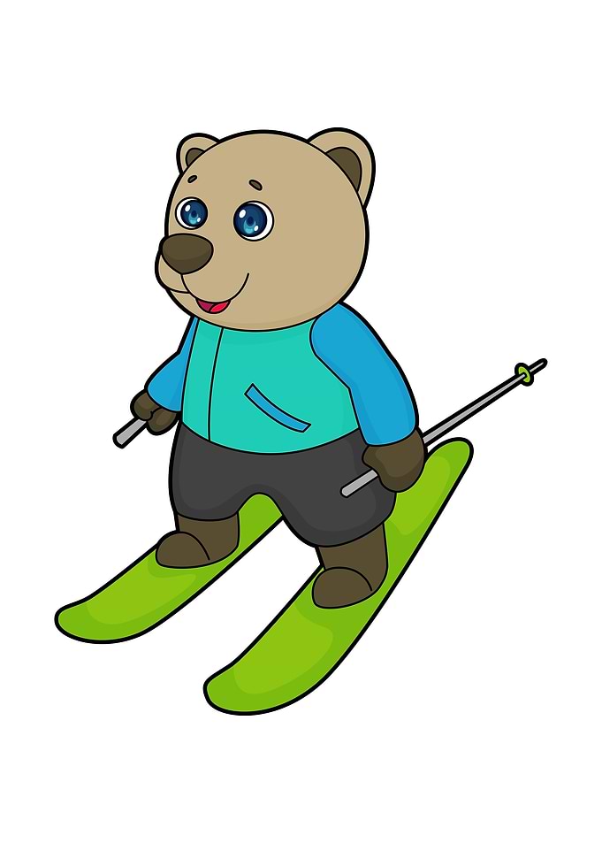 Bear Ski Skier