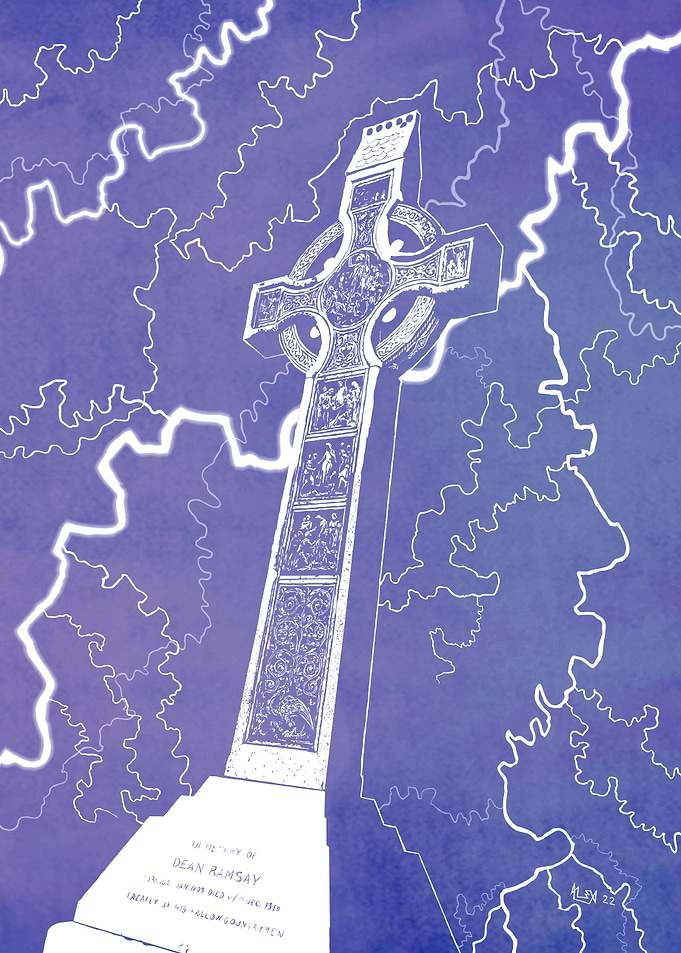 Celtic Cross - Blue