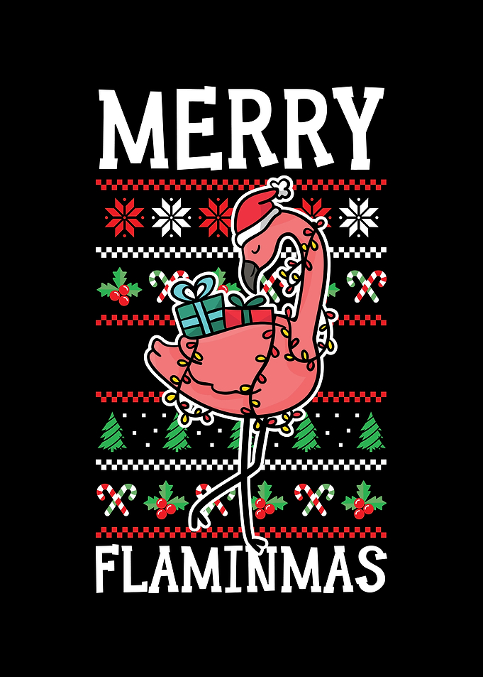 Merry Flaminmas Flamingo