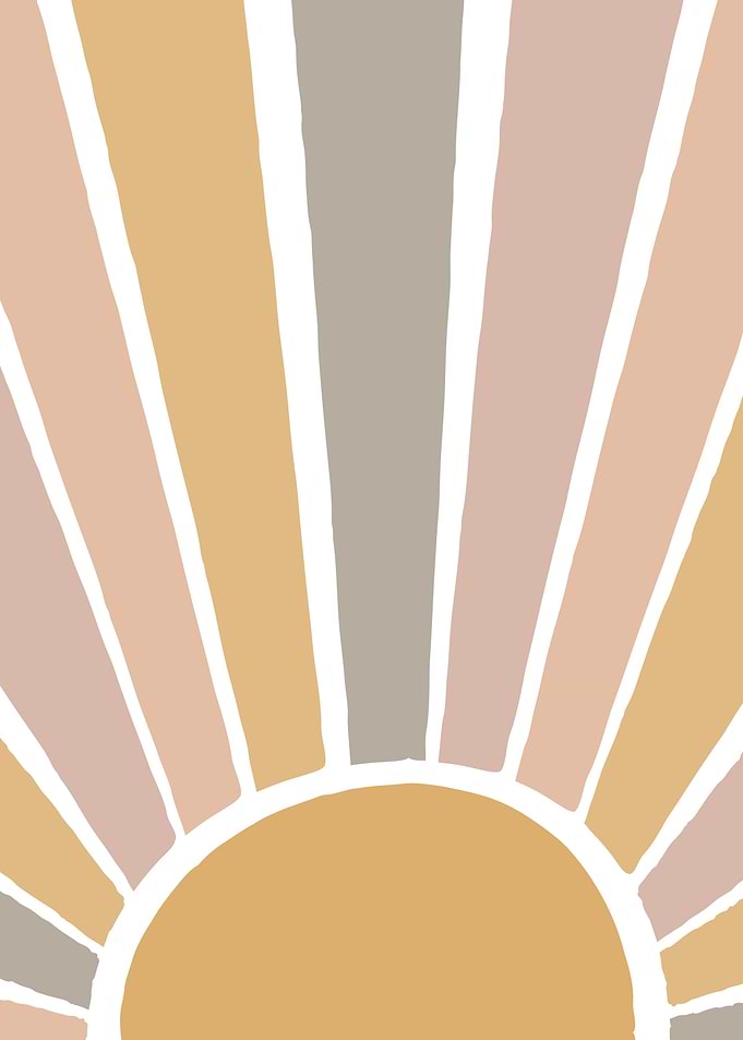 Kids Sun boho rainbow