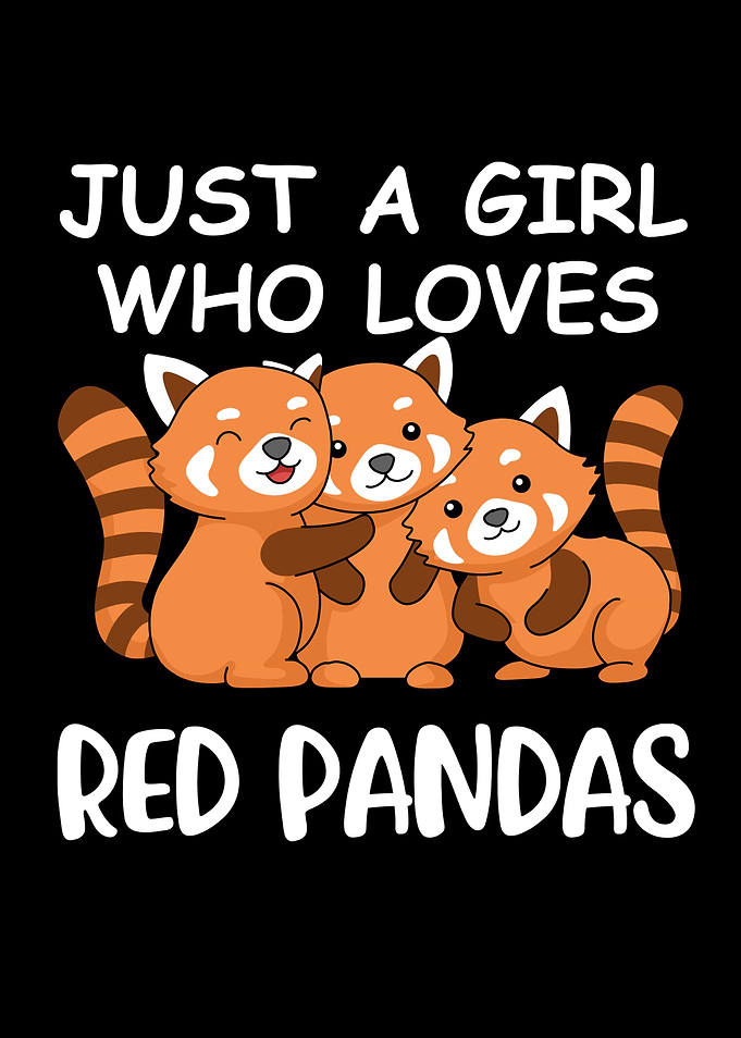 Red Panda Gift Girls