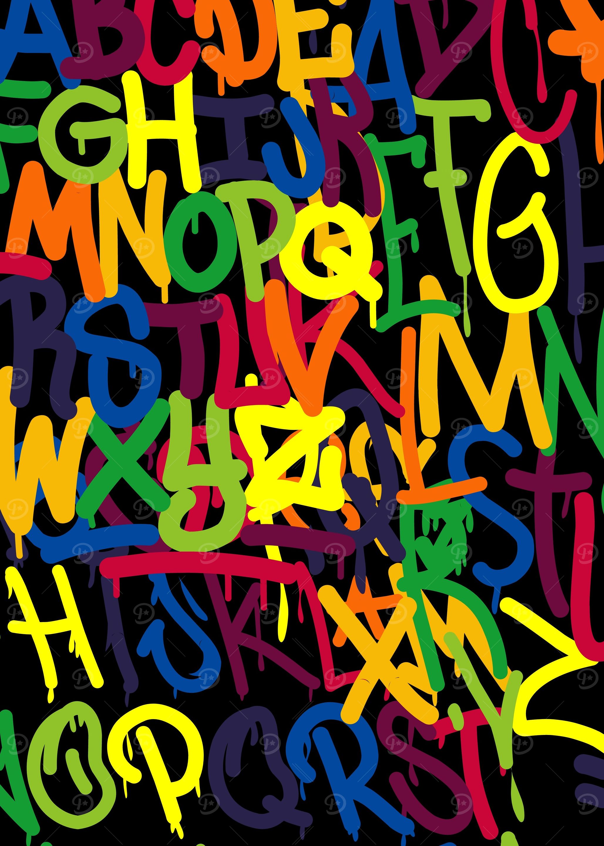 contemporary graffiti text
