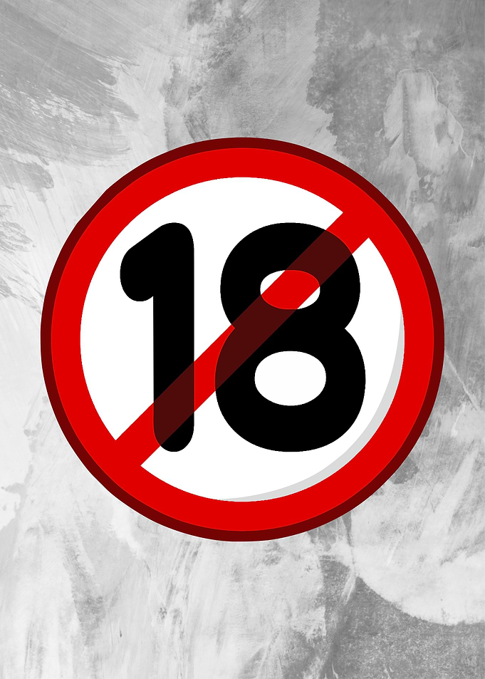 18 sign