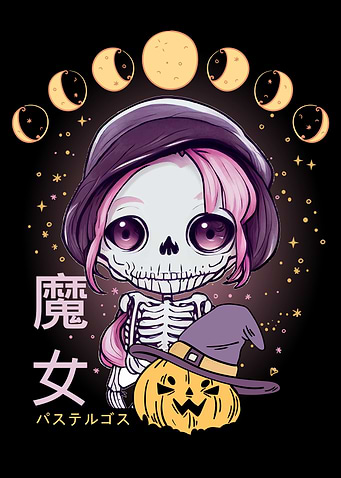 Cute Anime Skeleton Chibi