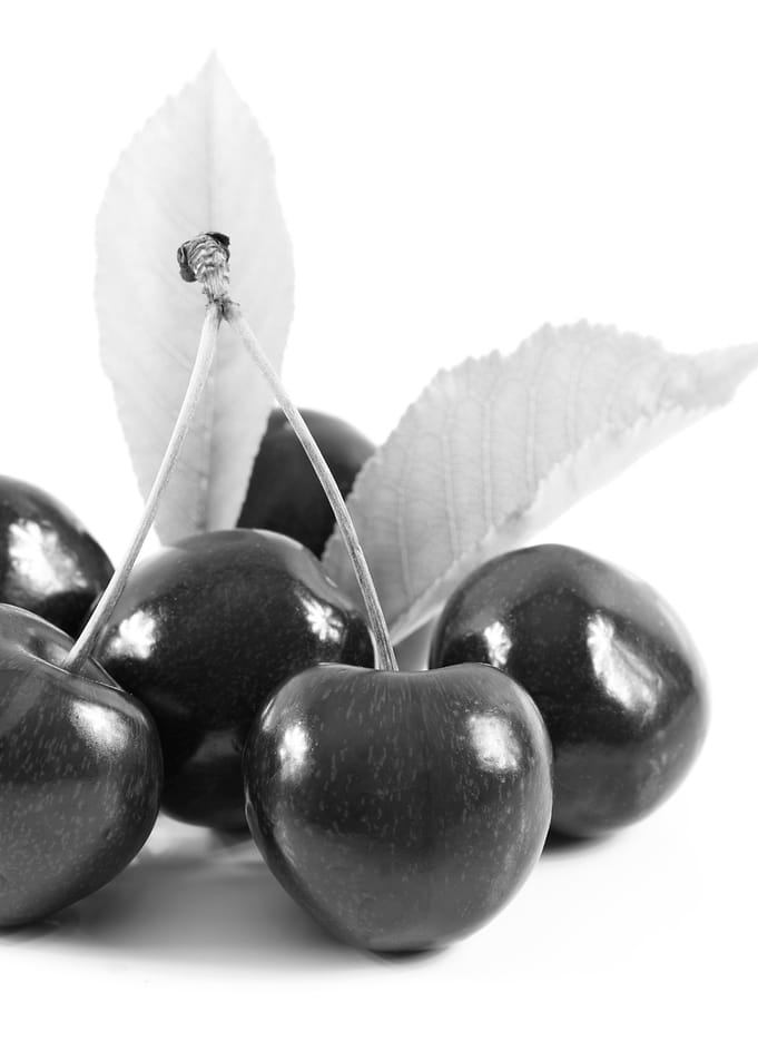 sweet cherries gray