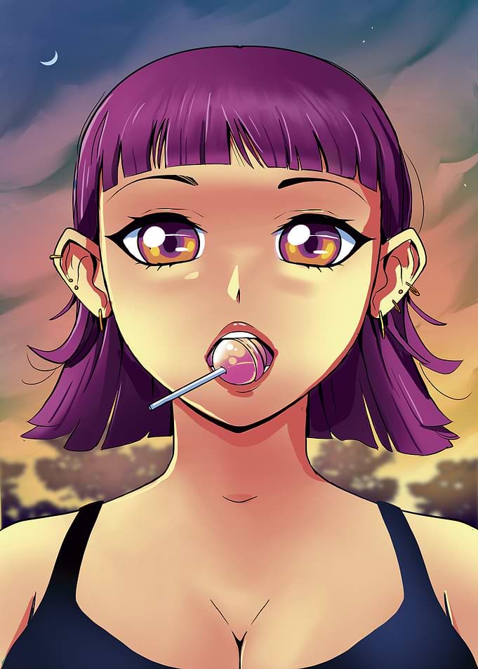 Lollipop Anime Girl