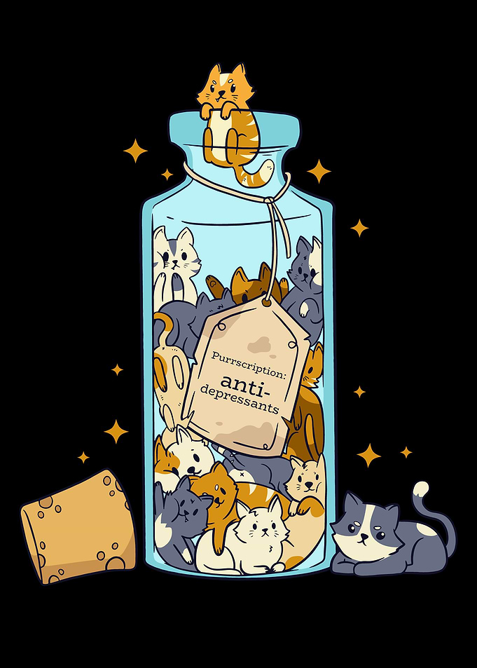 Funny Cats in the Bottle