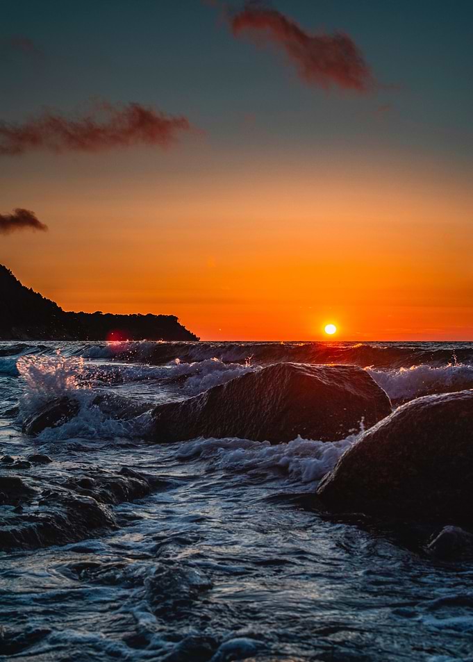 Sunset in beach