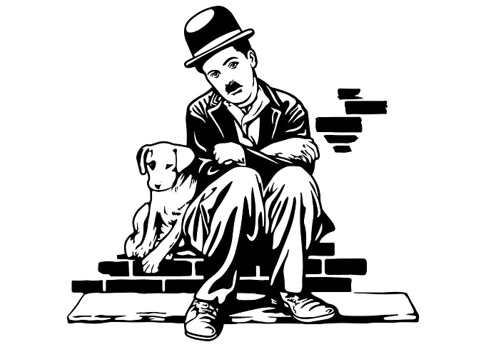 Chaplin and Dog Design