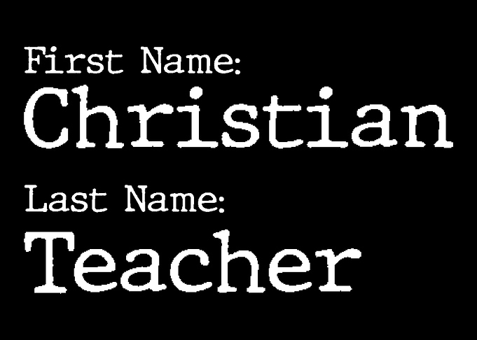 Christian Teacher