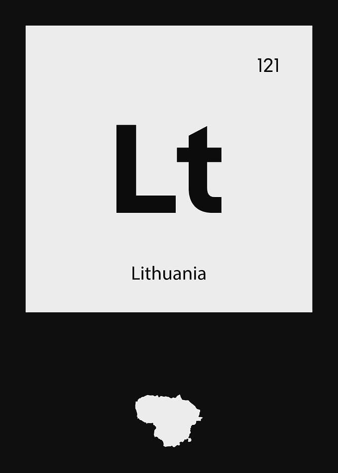 Lithuania Country Map