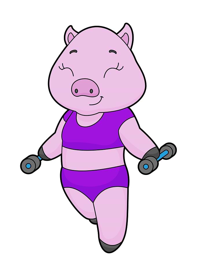 Pig Fitness Dumbbell
