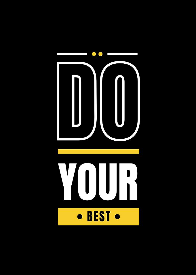 DO YOUR BEST Poster