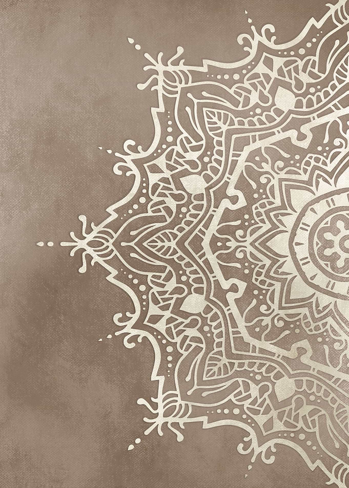 Taupe Mandala 551a