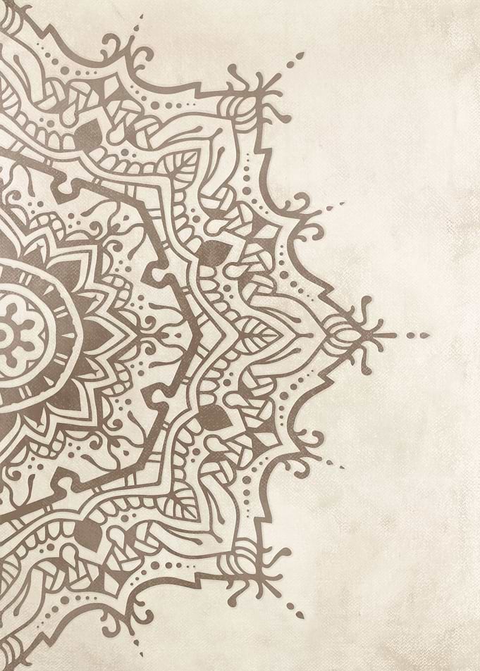Beige Mandala 551b