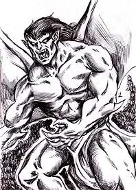 Goliath roaring