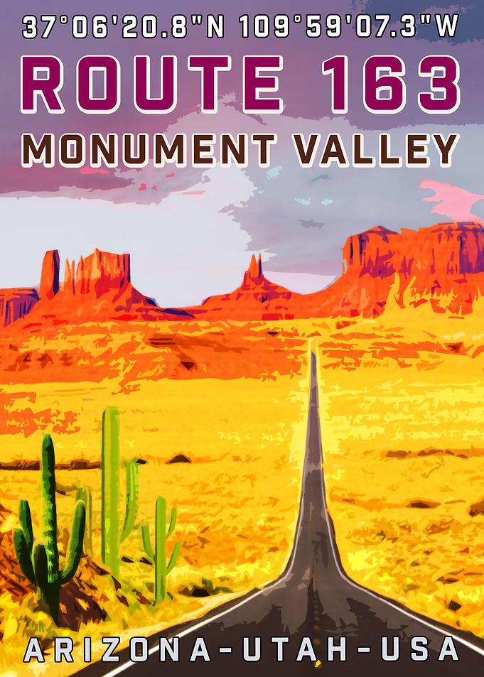 Vintage Travel Monument Va