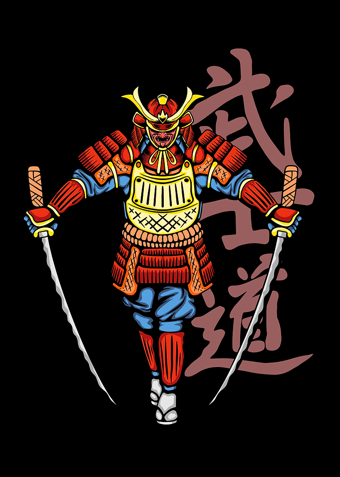 japanese samurai red