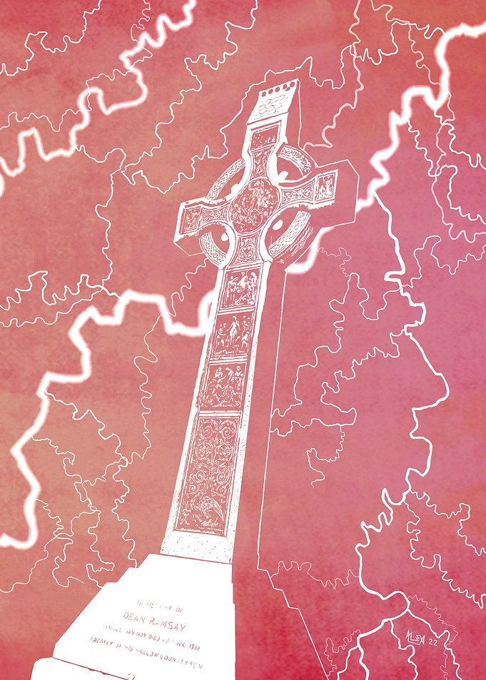 Celtic Cross - Red