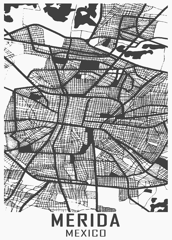Merida Mexico City Map