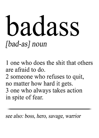Badass Gifts Definition