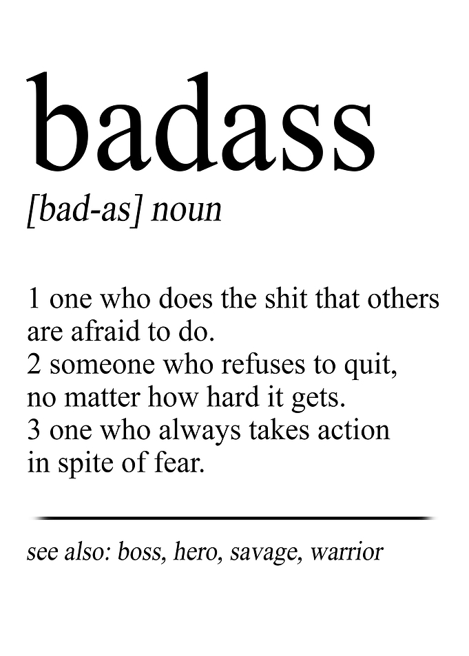 Badass Gifts Definition