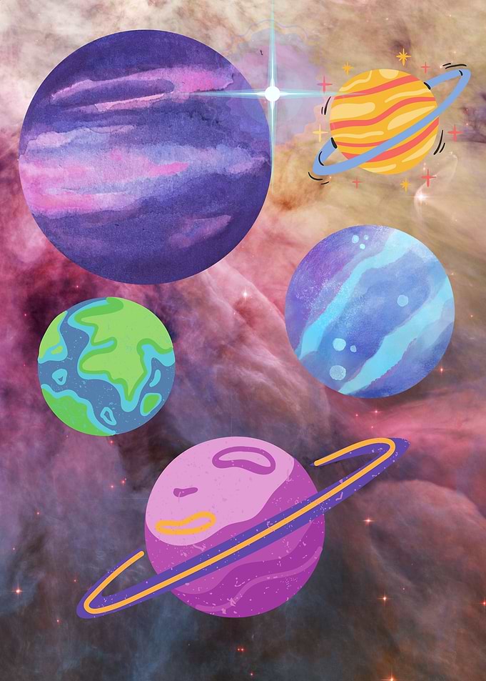 Galaxy and Planet