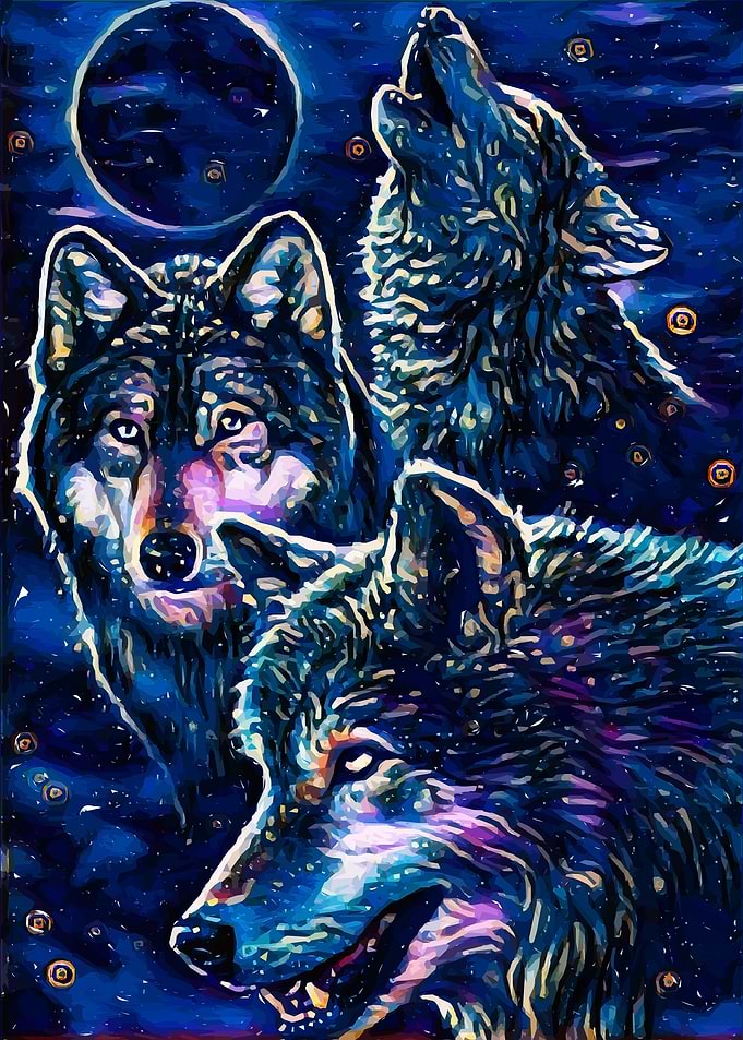 majestic wolf