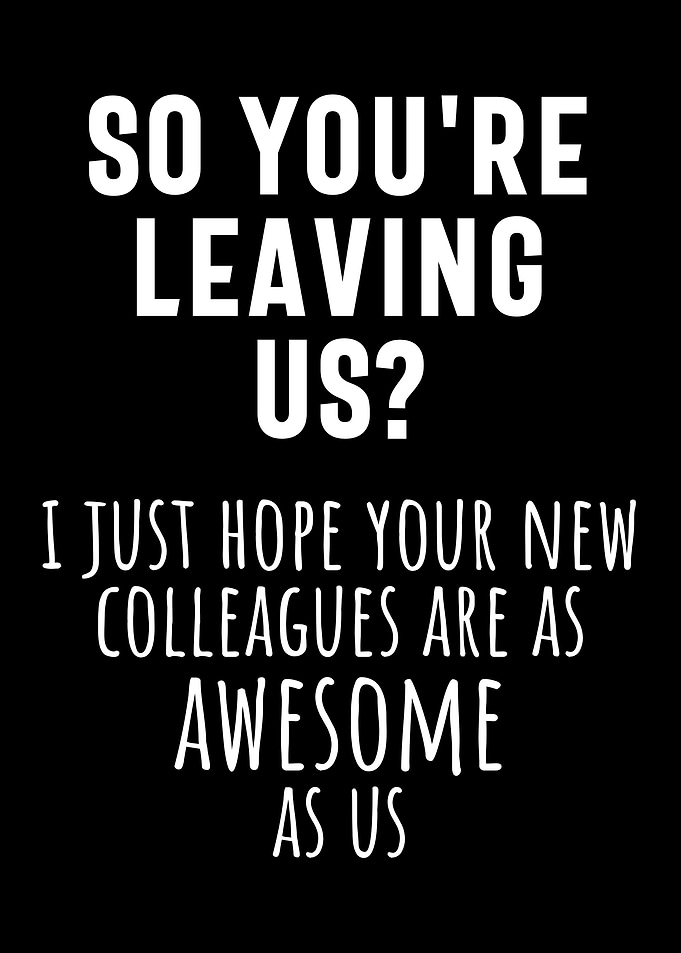colleague farewell