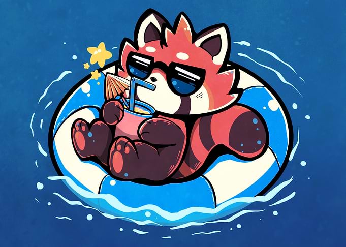 Summer Red Panda