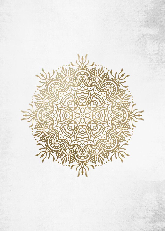 Grey sepia mandala no469a