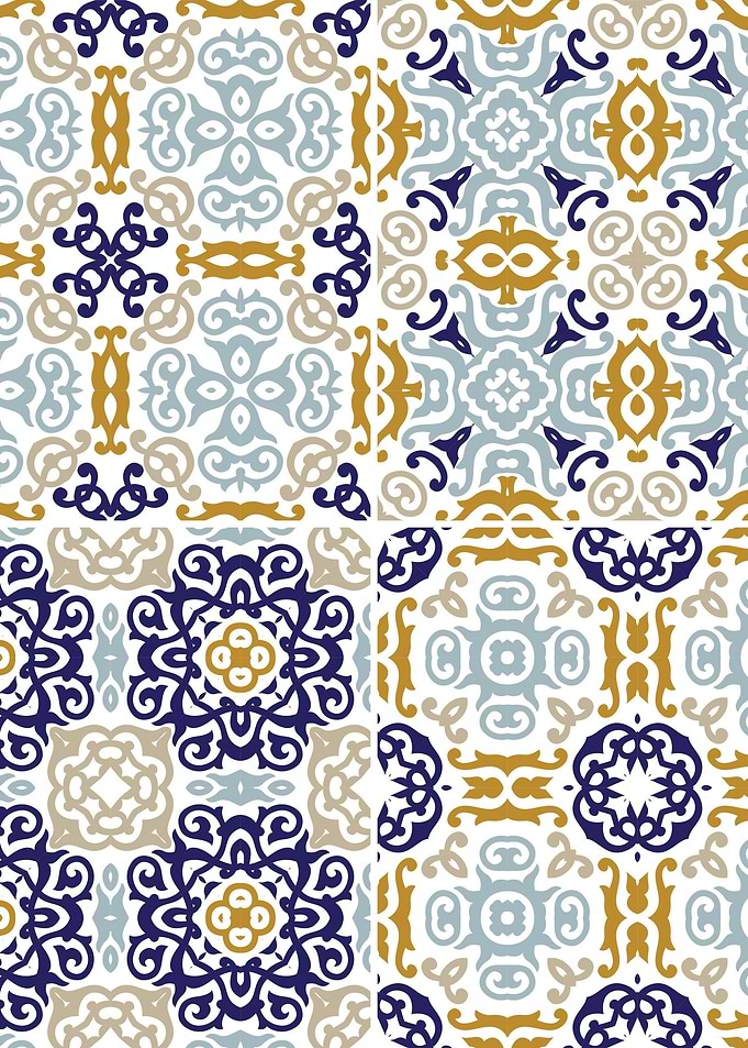 Mediterranean Blue Tile 01