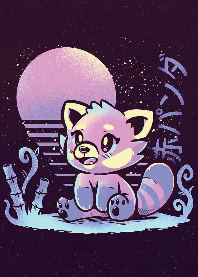 RetroWave Red Panda