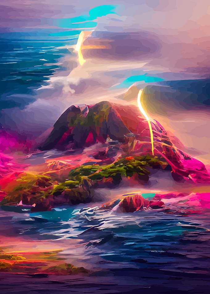 scenery abstract art