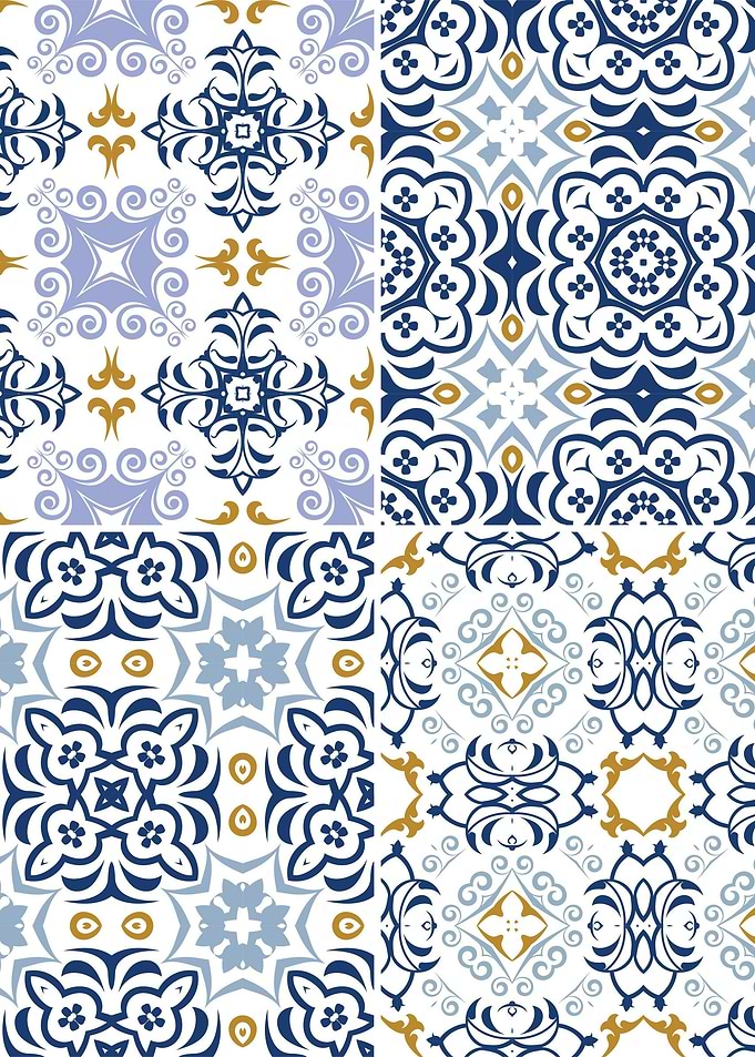 Mediterranean Blue Tile 02