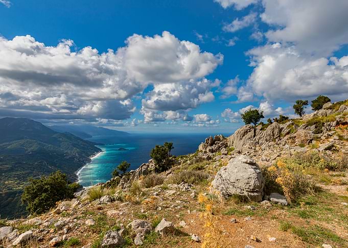 Sea landscape Greek Island
