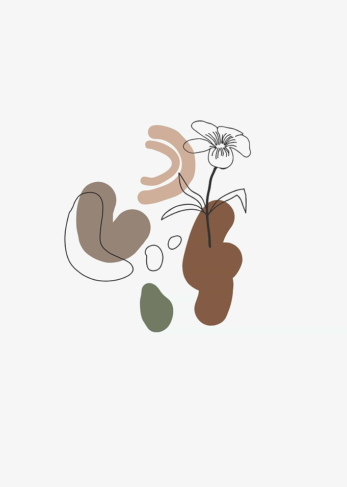 simple flower line