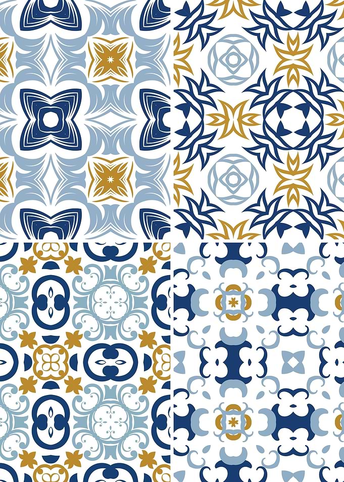Mediterranean Blue Tile 04
