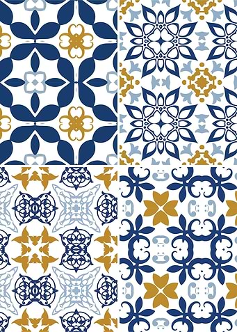 Mediterranean Blue Tile 03
