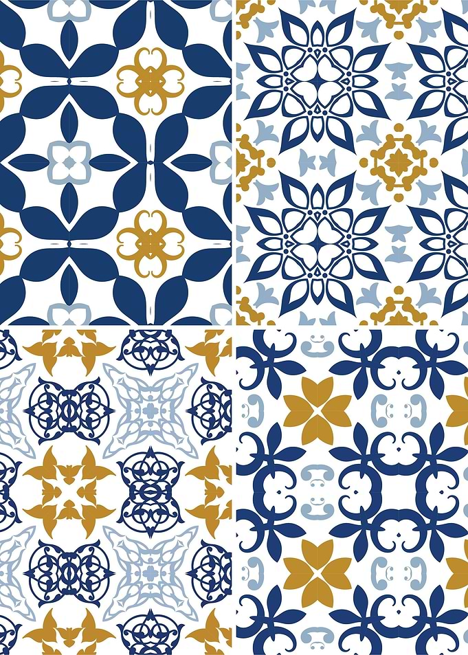 Mediterranean Blue Tile 03