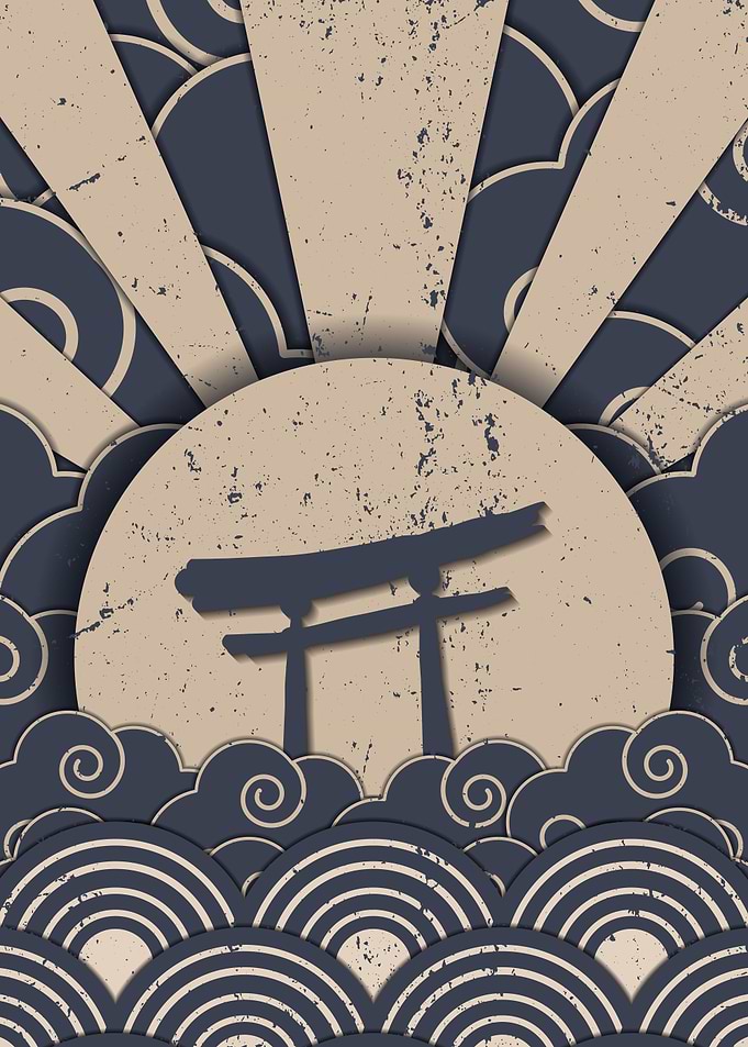 Japanese Sunrise Grey