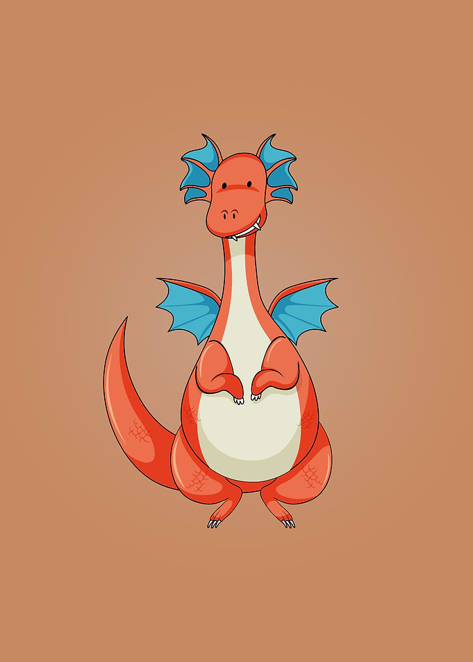 Cute baby dragon