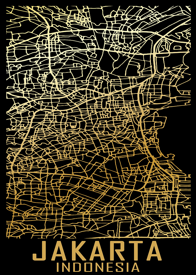 Jakarta Indonesia City Map
