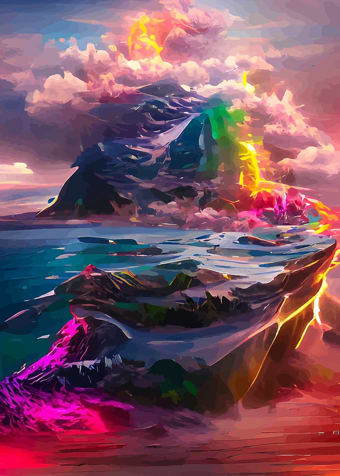 Fantasy island scenery